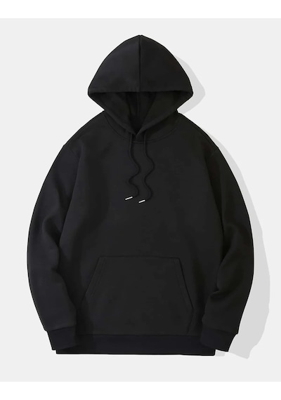 Startmore Adrift A Devil Mind Siyah Oversize Unisex Kapüşonlu Sweatshirt Hoodie Siyah