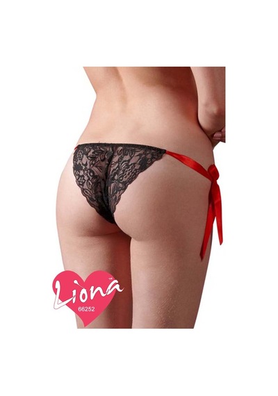 Bağcıklı Büyük Beden Tanga Siyah