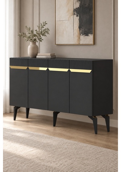Ka1544ag Duma Konsol Antrasit-gold 150cm Antrasit - Gold