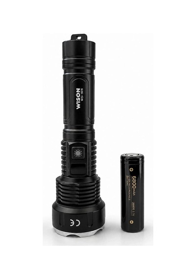 Wison Ws-7878 30watt 3000 Lümen Uzun Menzilli Usb Type-c Şarjlı El Feneri Evimdeyokyok Beyaz