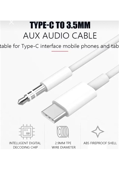 Apple Uyumlu iPhone 16 16 Pro 16 Pro Max 16 Plus 15 15 Pro 15 Pro Max 15 Plus Aux Kablo Type C Örgü Hasır Kablo
