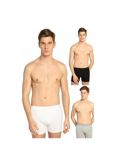 Bonbonetti Chocolate Baby & Kids Erkek Elastan Likralı Boxer 6'lı Paket. Siyah