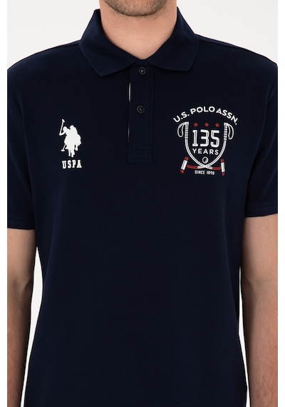 U.S. Polo Assn. Erkek Regular Fit Polo Yaka Lacivert Tişört 50299667-VR033