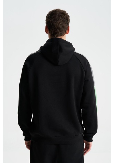 AR-MA Arma Erkek Regular Fit Baskılı Reglan Kollu Kanguru Cepli Kapüşonlu Sweatshirt 001