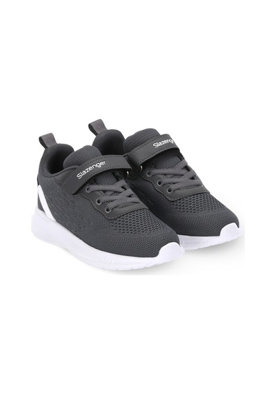 Slazenger Flarex Unisex Çocuk Cırt Cırtlı Koyu Gri / Beyaz Günlük Spor Ayakkabısı