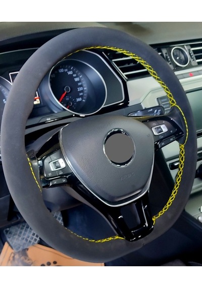 Vw Passat B8-B8,5 Alkantra Dikmeli Direksiyon Kılıfı 2015