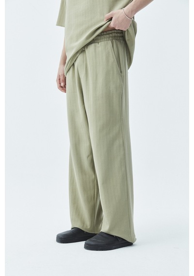 Vamos Basıc Oversize Keten Takım 40-635 Haki