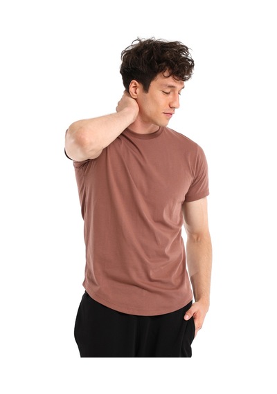 Sportive Ognian Erkek Kahverengi Günlük Stil T-shirt 24yetl18d05-khv 1604954 Kahverengi