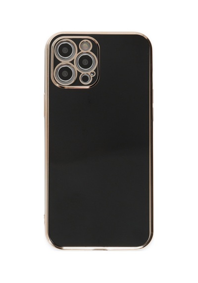 Apple iPhone  Uyumlu- 12 Pro Max Kılıf Volet Silikon - Siyah