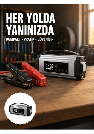 Mey İthalat Acil Durumlar İçin Çok Fonksiyonlu Araç Akü Takviyesi Hava Kompresörü Ve Güç Kaynağı Yeni Nesil