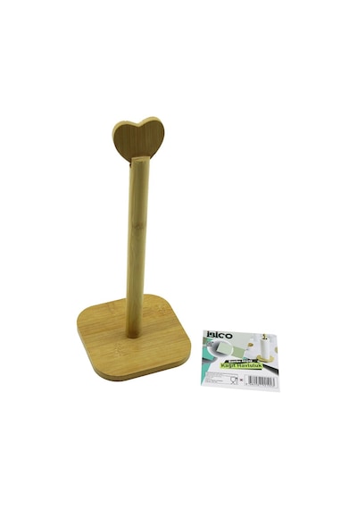Kare Altlık 12x12cm Ahşap Bambu Kağıt Havluluk Başlı Sap 28.5cm 2 0