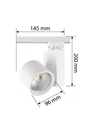 30w Led Ray Armatür Şık Tasarım, Güçlü Aydınlatma Monofaze Ray Spot - 859487344 Diğer