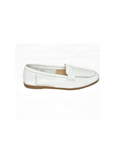 Fox Shoes S291070003 Beyaz Hakiki Deri Düz Babet Beyaz