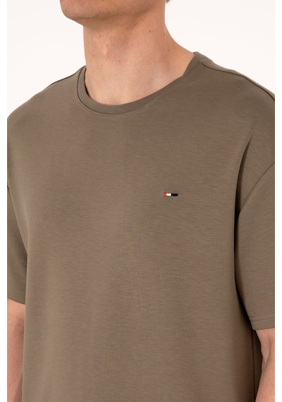 U.S. Polo Assn. Erkek Comfort Fit Bisiklet Yaka Vizon Tişört 50307322-VR052