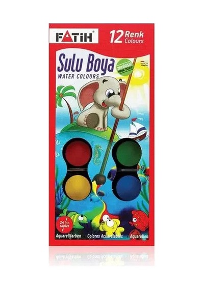 Sulu Boya 12 Renk Diğer