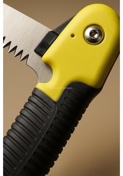 Busstier Katlanır Budama Testeresi, 18 Cm Paslanmaz Çelik Bıçak, 23 Cm Kaymaz Ergonomik Sap, Gü