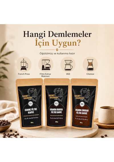 Filtre Kahve Tanışma Paketi 3x100 Gr