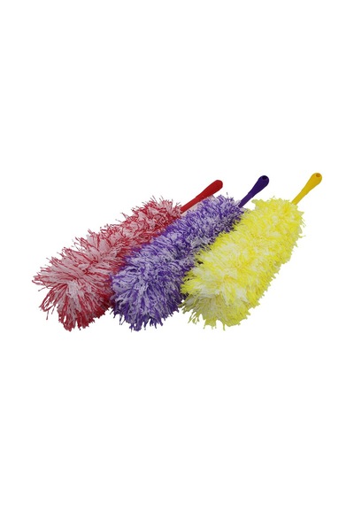 Renkli İp Toz Alma Püskülü Püskül 36 Cm + Renkli Plastik Sap 19cm 55cm Brkt-910248 5570