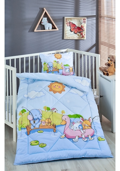 Komfort Home V29 %100 Pamuklu Silikon Elyaf Bebek Yorgan Seti