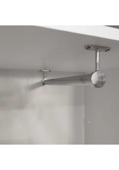 Dolap Içi 60cm Krom Yuvarlak Askı Borusu Askı Borusu +flanş+vida Dolap İçi Düzenleyiciler