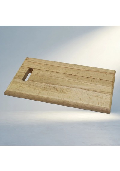 El Geçmeli Kulp İle Ahşap Kesim Panosu 25x40 Cm 12v