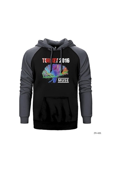 Muse Türkiye 2016 Gri Renk Reglan Kol Sweatshirt / Hoodie