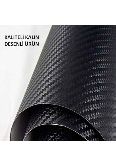 Araba Polimer Karbon Carbon Fiber Folyo Vinil Kaplama 15 Cm