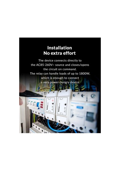 Opax Relay-35a Akıllı Röle Modülü / Akıllı Switch / Relay Module 220v-1800w