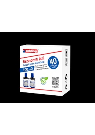 Edding Legamaster 100 Ml Tahta Kalem Mürekkebi Mavi 2 Li Kutu