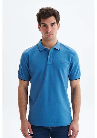 AR-MA Arma Erkek Regular Fit Basic % 100 Pamuk Pike Polo Yaka Tişört Y29374353902 Mavi