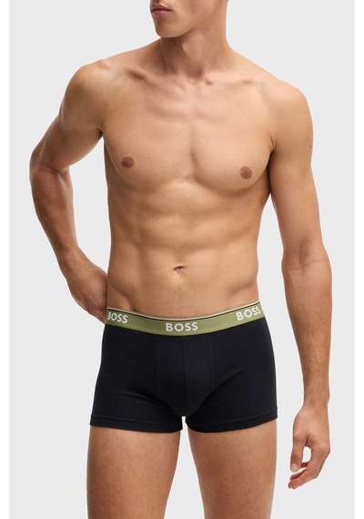 Boss Erkek Boxer 50531701 990 Siyah-yeşil Siyah-yeşil