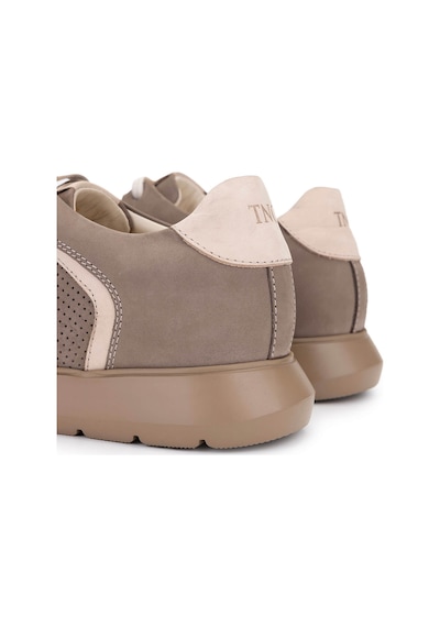 Tamer Tanca Erkek Hakiki Deri Bej Sneakers & Spor Ayakkabı 1093 1193 Erk Ayk Y25 Bej Nbk Zmb Bej