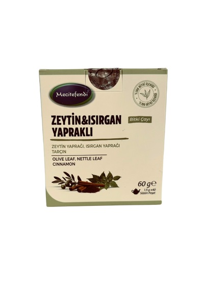 Mecitefendi Zeytin ve Isırgan Yapraklı Bitki Çayı Süzen Poşet 40'lı