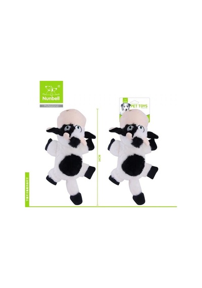 Nunbell Sesli İnek Peluş Köpek Oyuncağı 34 Cm