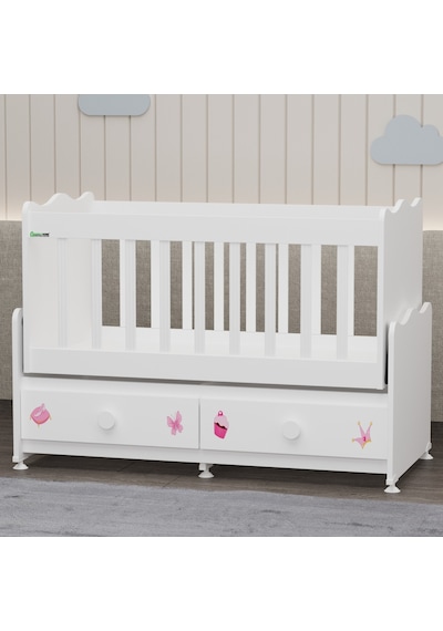 Elegant Yıldız 4 Bebek Odası Takımı - Prenses Beyaz