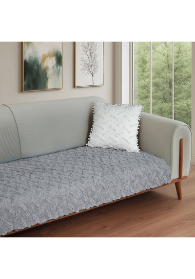 Latuda Home Ponela Koltuk Örtüsü - Sadece Oturum Alanını Kaplar 85x210 Cm - Gri