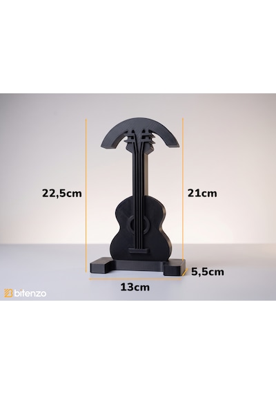 Gitar Temalı Masaüstü Kulaklık Standı, Müzik Severlere Özel Ekipman Tutucu
