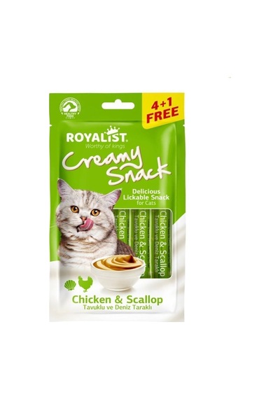 Royalist Creamy Snack 75 Gr Kedi Ödül Maması 5'li Set