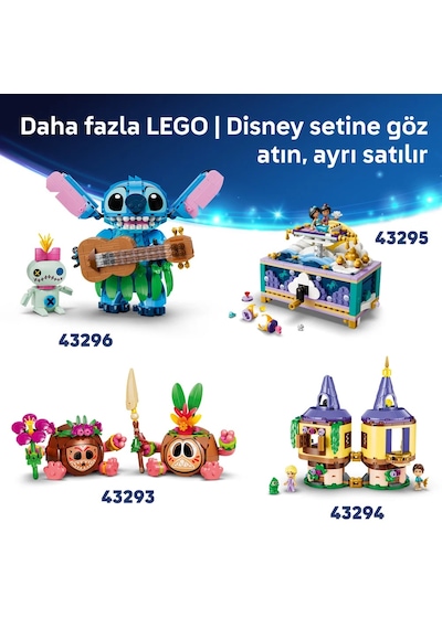 LEGO® | Disney Moana Pua 43292 - 9 Yaş ve Üzeri Çocuklar için Dal ve Çiçek Aksesuarları İçeren Oyuncak Yapım Seti (885 Parça)