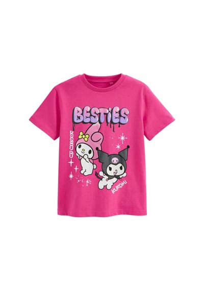Sea Bubbles Kuromi Kız Çocuk Tişört Fuşya