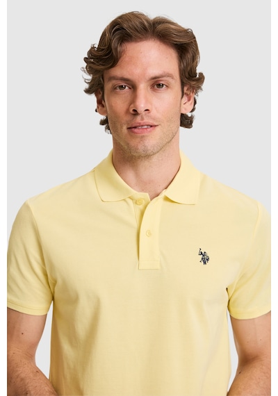 U.s. Polo Assn. Erkek Açık Sarı Tişört Basic 50322347-vr004 Acık Sarı