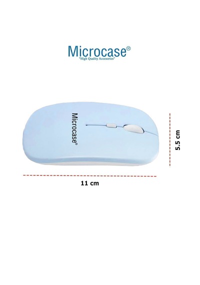 Microcase Honor Pad X8b 11 İnch İle Uyumlu Türkçe Bluetooth Klavye +mouse+ Standı-mavi Al4384