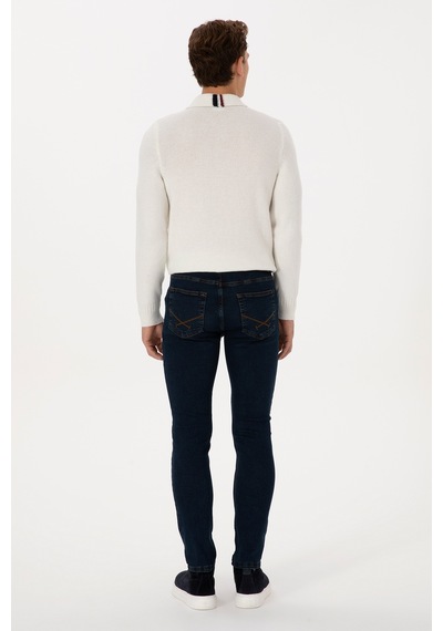 U.S. Polo Assn. Erkek Koyu Mavi Slim Fit Jean Pantolon 50310305-DN0030