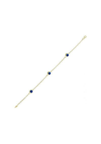 Altın Nazar Boncuklu Bileklik T076885 Altın