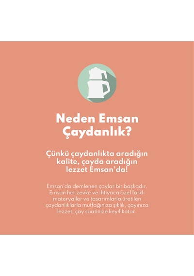 Emsan Soft Midi Indüksiyon Tabanlı Çaydanlık Takımı Çelik