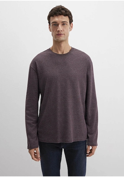 Mavi Loose Fit Bordo Erkek Uzun Kollu T-shirt M0613040-70434 Bordo