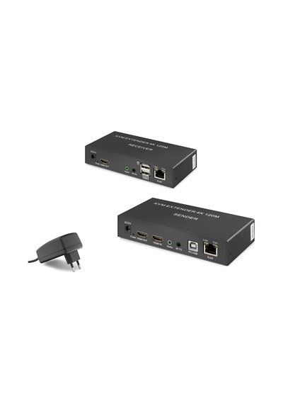 Hdmi Extender 4k 120 M - Siyah Hdx1306 Kvm