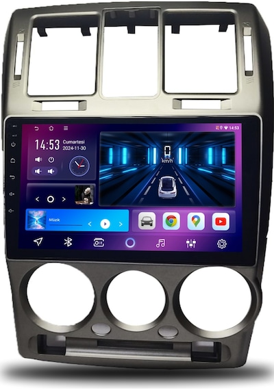 Caros Hyundai Getz 2003-2011 Uyumlu Android Multimedya Büyük Çerçeveli 4gb Ram 64gb Hafıza 9"
