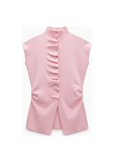 Eibi Triko Bluz Pembe