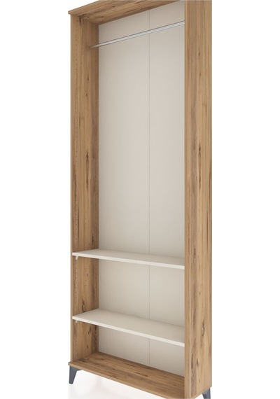 Arges Dolap 2 Raflı Tek Askılı 88x30x243 Çam-aytaşı Atlas Çam